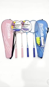 Bộ 2 chiếc vợt cầu lông  tặng kèm bao đựng và 3 quả cầu nhựa Chính Hãng Chất Lượng Cao.