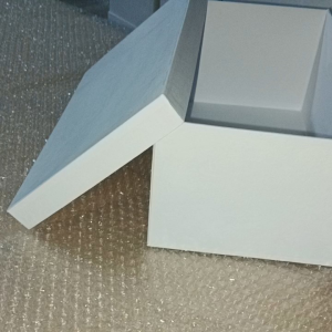 White Rectangle Hard Box 12X7X5 Inches for Stationery Packaging