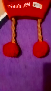 Kupluk bayi rambut kepang Topi kupluk perempuan gratis bordir nama