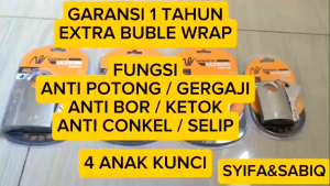 GEMBOK STANLESS / ANTI POTONG 40ML-70ML EXTRA BUBLE WRAP WILMER ULTRON