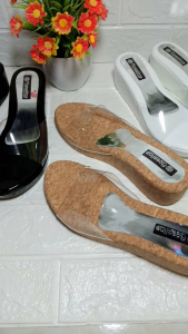 sandal mika bening 3 cm