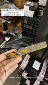 Logo Emblem Tulisan exceed untuk xpander warna chrome