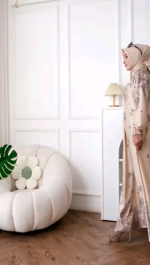 Gamis Elegant Alexa Dress: Desain Viral Motif Simple Busuy Friendly