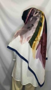 Hijab segiempat jumbo syari 130x130 motif terbaru voal sublime premium