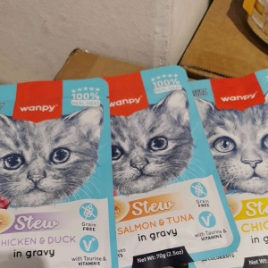 WANPY 100% REAL MEAT CAT POUCH 70G