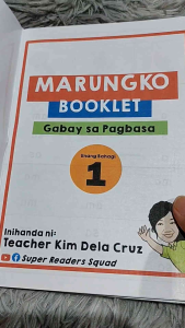 Marungko set of 5 booklet gabay sa pagbasa preschool to grade 1 basic reading for beginners kids learn to read simple wo