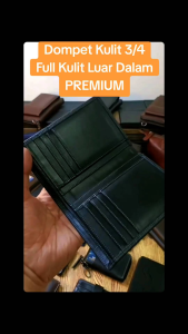 dompet kulit full kulit tanpa puring-non bahan-dompet kulit pria-wanita-panjang-tanggung-kartu-lipat-premium-pull up-murah-azeliashop-azelia shop-garut
