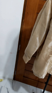 Modern Barong Tagalog with  Mocha Lining