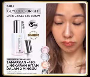 NEW  Bright Dark Circle Eye Serum 20ml Aplikator Boba - Skincare untuk Samarkan Mata Panda ORIGINAL