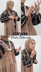 MILO OUTER (READY STOCK) COUPLE TENUN BLACK SPRING - DRESS TENUN - BAJU TENUN TERBARU