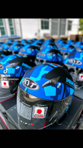 ➡️ KingzGarage ⬅️ Helmet KYT Hellcat Mimetic Matt Blue