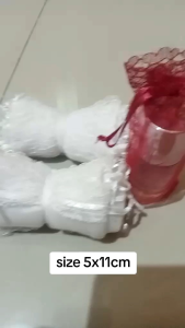 isi 25pcs kantong tile souvenir size 5x11cm cocok untuk catut besar korek bensin farfum 10s/d20ml dll