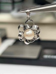 1140M- MẶT DÂY CHUYỀN NGỌC TRAI AKOYA NUÔI CẤY NƯỚC MẶN (KHUNG KIM LOẠI) 11.4 Carat