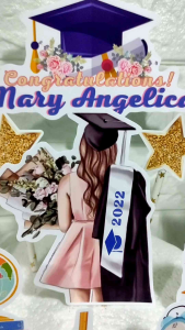 Graduation / Moving Up Cake Topper !New! (High-quality Personalize Ready-to-use)