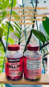 Dầu Nhuyễn Thể Kirkland Krill Oil 500mg (180v) chuẩn Mỹ