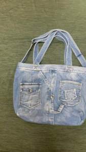 🌺🌸🌼Túi Tote cổ điển Denim đeo 3 kiểu.