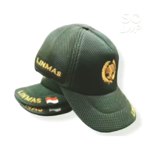 Topi Security Satpam Jaring Doublemess Polos Linmas