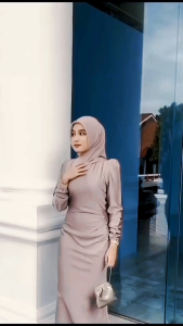 Ellora Dress Satin Silk - Baju Kondangan Wanita Bridesmaids Dress Kekinian