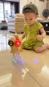 Magic Dancing Jellyfish Toy Mainan Sotong Menari LED Light Music Octopus Children Toys Kak Naga Funny Robot Gift Viral