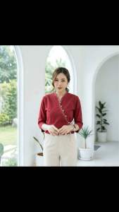 เสื้อพื้นเมืองผู้หญิงผูกข้าง