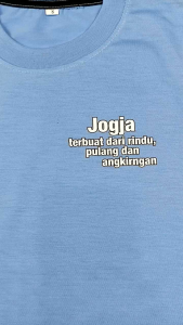 SETELAN BAJU ANAK JOGJA TERBUAT DARI KATA RINDU PULANG DAN ANGKRINGAN UNTUK USIA 1-10 TAHUN/SETELAN BAJU ANAK VIRALL