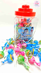 50pcs SNOW FLAKE LOLLI GUM CANDY/loot bag fillers/paninda/giveaways/party favors.