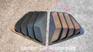 PERODUA AXIA 2014-2022 Rear Side Mustang Style Window Triangle Mirror Cover Protector Casing