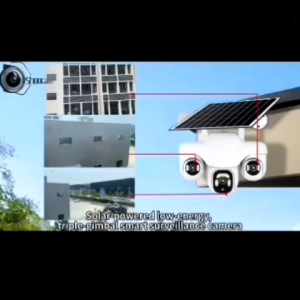 V380 PRO KAMERA CCTV TERBARU 3PTZ 3LENSA DAN 3LAYAR KAMERA CCTV OUTDOOR SIMCARD 4G PANEL SURYA TENAGA MATAHARI