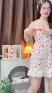 เดรสเชอร์รี่ + เสื้อคลุมแดง (ได้ 2 ชิ้น ) 🍒✨