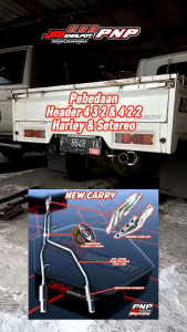 NEW CARRY Header 432 & 422 full set knalpot racing