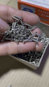 Ốc vít nhọn đầu col M3 3x10mm Thái trắng 100 con ≈ 50g – Bắt mạch ampli thiết bị điện