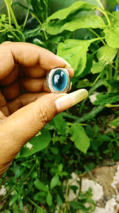 Cincin Blue Topaz & Kristal Clean Swiss: Elegan & Mewah