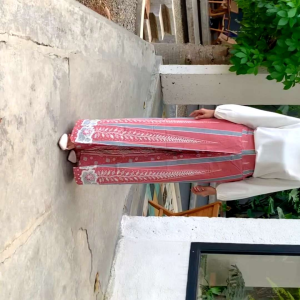 Celana Kulot Batik Kantor Wanita Jumbo Layer Belah Depan