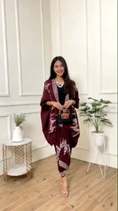 Batik Set Cardigan Baju Kondangan Best seller kebaya wanita masa kini