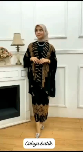 Batik Set Cardi Baju Kondangan Kebaya Wanita Masa Kini