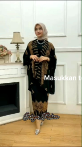 Batik Set Cardigan Baju Kondangan Kebaya Wanita Viral