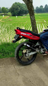 Knalpot Ninja R Ninja RR Ninja SS 2 Tak Tyga performance Carbon Suara Garing Kemrincing