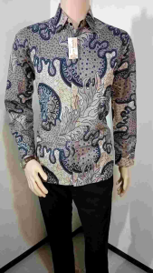 kemeja batik pria lengan panjang motif ubur-ubur soft arta batik KODE 008 Atasan batik 8.8 23 fashion busana muslim