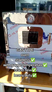 2 layers stainless oven gas type