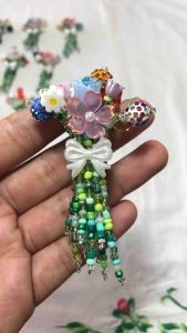 Handmade Beaded Flower Bouquet Ref Magnet Gift Christmas Party Home Decor Accessories