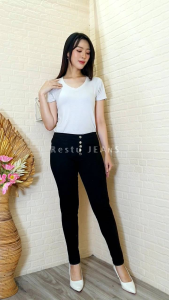 TURUN HARGA BISA BAYAR DI TEMPAT // celana jeans panjang hws kancing 5\ COD/celana panjang jeans wanita terbaru 2023 TERSEDIA UKURAN JUMBO 26 -38