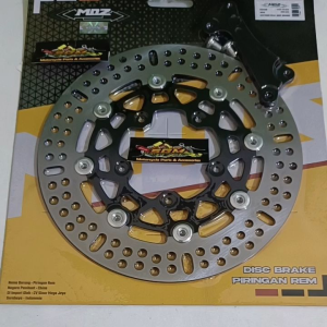 DISC BRAKE VARIO 150 NEW /PIRINGAN CAKRAM DEPAN VARIASI MOS BLACK BULAT MODEL KTC SIZE 260MM PLUS BREKET DAN BAUT 2PCS PNP HONDA VARIO 150 NEW