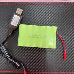 Bateri Kereta Control RC Car Rechargeable Battery USB Charger JST-2P 7.2V Bicycle 2000mAh)