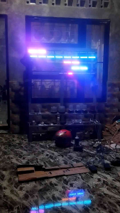 Lampu Lightbar Rotator 120cm 10 Mode 8 Channel 12/24 Volt