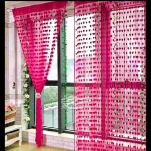 Tirai Benang love/Dekorasi Pintu kamar motif love 1kg muat 10 tirai
