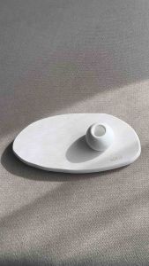 Sōra Diatomite Pebble Tray Quick Dry Bathroom Tray Toothbrush Soap & Sponge Holder