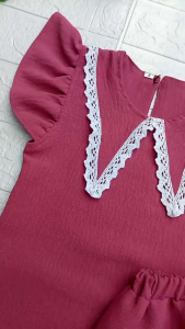 Setelan Rokcela Anak Perempuan Terbaru Usia 1 Sampai 7 Tahun Bahan Crinkle Airflow