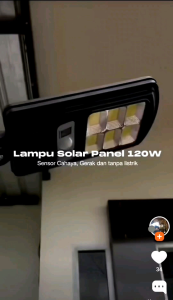 lampu tenaga Surya PJU lampu sensor tenaga matahari