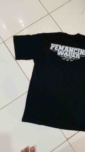Kaos Tshirt lengan pendek pemancing wader microfishing free sticker