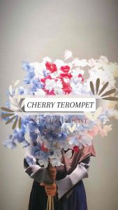 [CHERRY TEROMPET X5] BUNGA PALSU ARTIFICIAL FLOWER CHERRY BLOSSOM BUNGA HIAS HIASAN DEKORASI PELAMINAN WEDDING DECORATION DEKORASI MEJA DEKORASI RUMAH RUANG TAMU BUNGA BESAR PANJANG MENJUNTAI LEBAT BANYAK ALAMANDA PREMIUM MEI HUA SNOW TANGKAI PANJANG